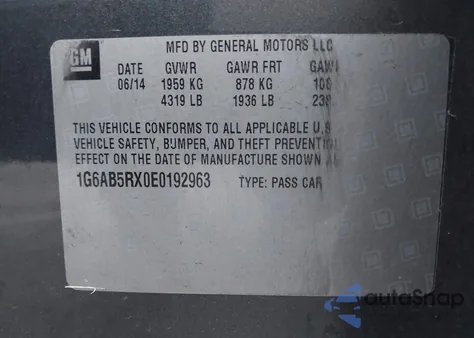 2014 Cadillac Ats Luxury z USA, uszkodzony, nr VIN 1G6AB5RX0E0192963